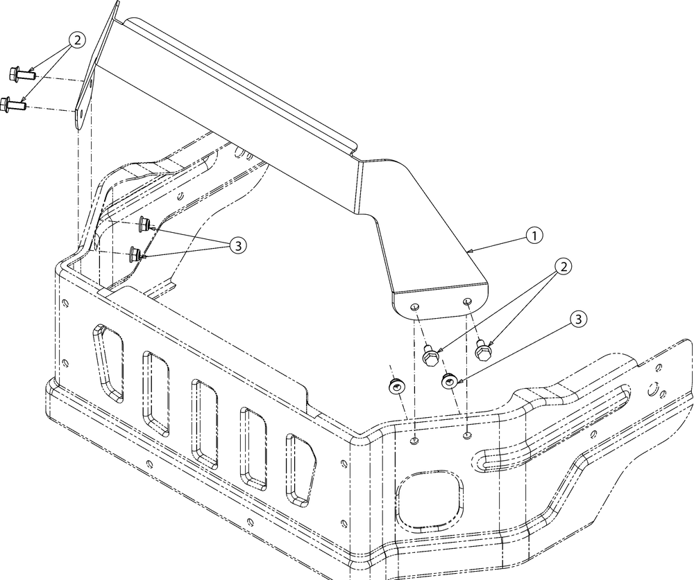 Bumper Diagram and Parts List for Z-FORCELX54KW (17AIDAUC010)(2018) Cub Cadet Lawn Tractor